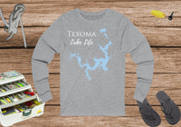Texoma Lake Life Unisex Cotton Jersey Long Sleeve Tee - Texas and Oklahoma Lake