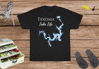 Texoma Lake Life Heavy Cotton Tee - Texas and Oklahoma Lake
