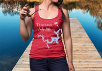 Texoma Lake Life Women's Ideal Racerback Tank - Texas & Oklahoma Lake