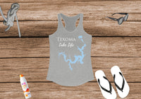 Texoma Lake Life Women's Ideal Racerback Tank - Texas & Oklahoma Lake