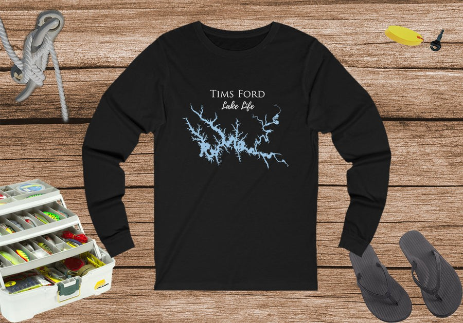Tims Ford Lake Life Unisex Cotton Jersey Long Sleeve Tee - Tennessee Lake