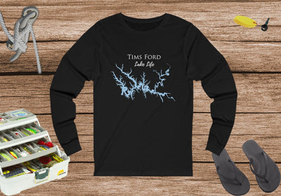 Tims Ford Lake Life Unisex Cotton Jersey Long Sleeve Tee - Tennessee Lake