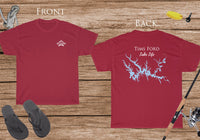 Tims Ford Lake Life - Cotton Short Sleeved - FRONT & BACK PRINTED - Short Sleeved Cotton Tee - Tennessee Lake