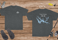 Tims Ford Lake Life - Cotton Short Sleeved - FRONT & BACK PRINTED - Short Sleeved Cotton Tee - Tennessee Lake