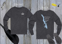 Toledo Bend Life Unisex Cotton Jersey Long Sleeve Tee - Front & Back Print - Texas Lake