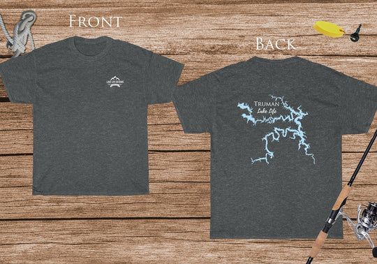 Truman Lake Life - Cotton Short Sleeved - FRONT & BACK PRINTED - Short Sleeved Cotton Tee - Missouri Lake
