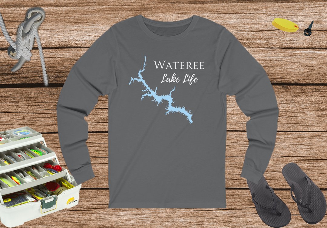 Wateree Lake Life Unisex Cotton Jersey Long Sleeve Tee - South Carolina Lake
