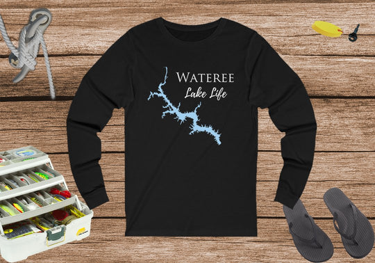 Wateree Lake Life Unisex Cotton Jersey Long Sleeve Tee - South Carolina Lake