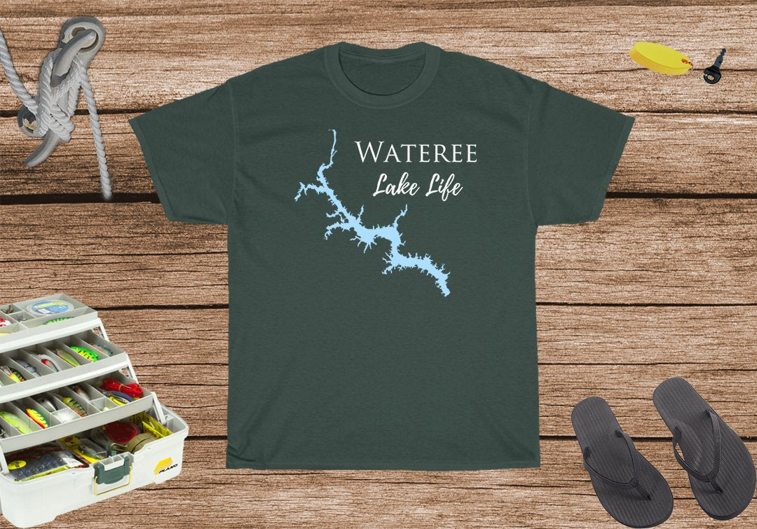 Wateree Lake Life Heavy Cotton Tee - South Carolina Lake