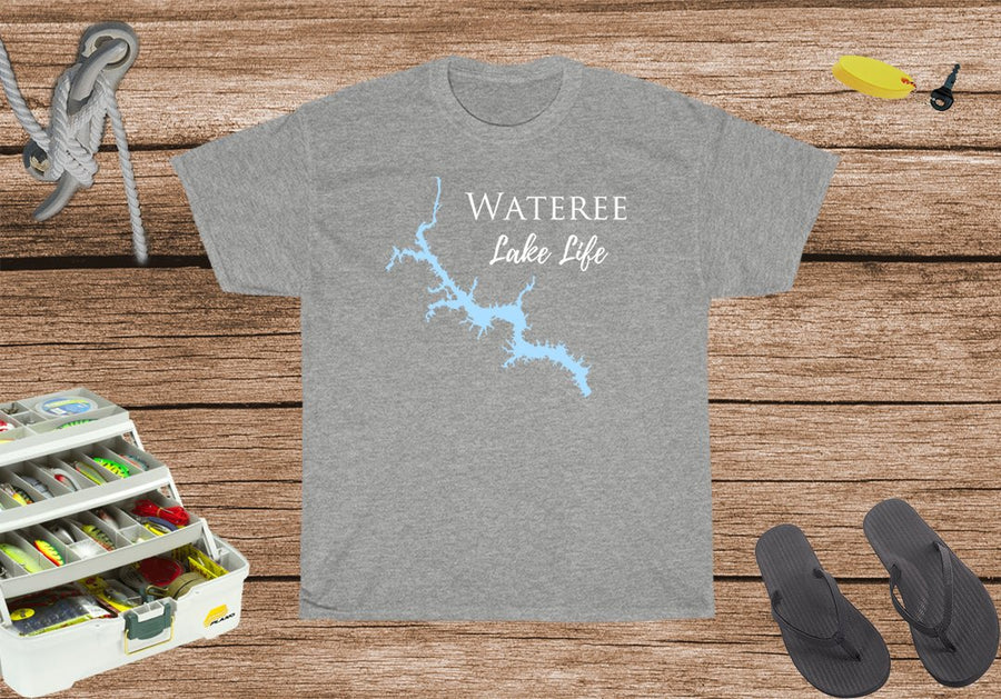 Wateree Lake Life Heavy Cotton Tee - South Carolina Lake