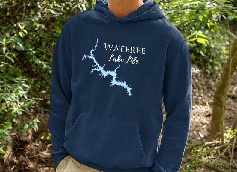 Lake Wateree Life Hoodie Sweatshirt - South Carolina Lake