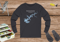 Lake Wedowee AL- Cotton - Front Print - Unisex Jersey Long Sleeve Tee - Alabama Lake