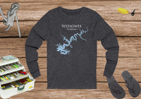 Lake Wedowee AL- Cotton - Front Print - Unisex Jersey Long Sleeve Tee - Alabama Lake