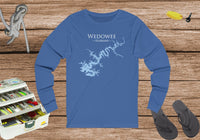 Lake Wedowee AL- Cotton - Front Print - Unisex Jersey Long Sleeve Tee - Alabama Lake