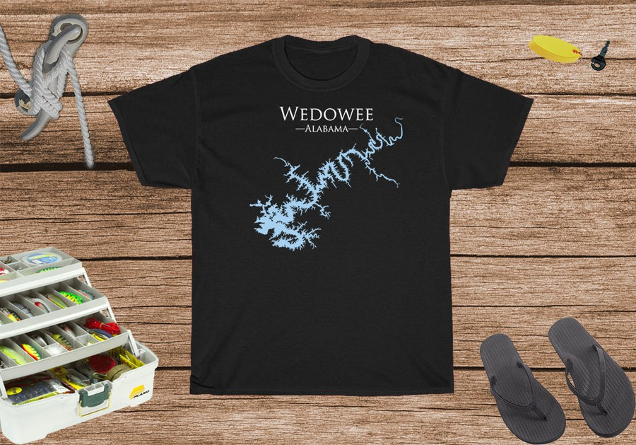 Lake Wedowee Alabama Heavy Cotton Tee - Alabama Lake