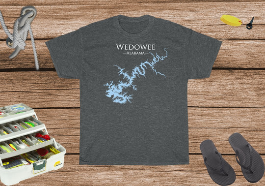 Lake Wedowee Alabama Heavy Cotton Tee - Alabama Lake
