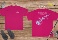 Lake Wedowee - Cotton Short Sleeved - FRONT & BACK PRINTED - Short Sleeved Cotton Tee - Alabama Lake