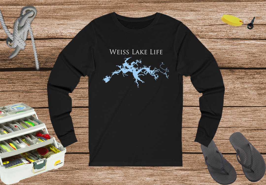 Weiss Lake Life Unisex Cotton Jersey Long Sleeve Tee - Alabama  Lake