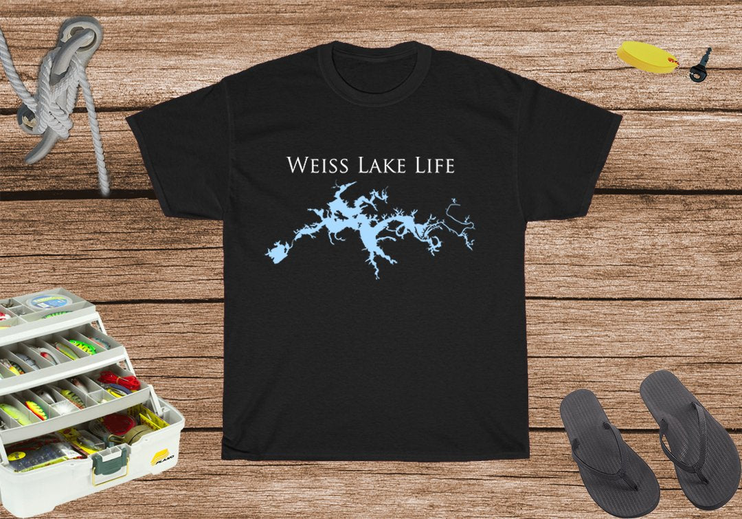 Weiss Lake Life Heavy Cotton Tee - Georgia and Alabama Lake