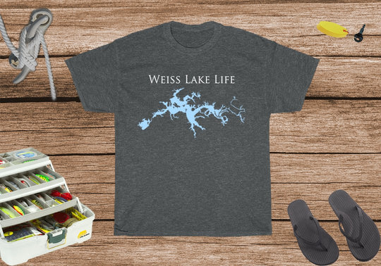 Weiss Lake Life Heavy Cotton Tee - Georgia and Alabama Lake