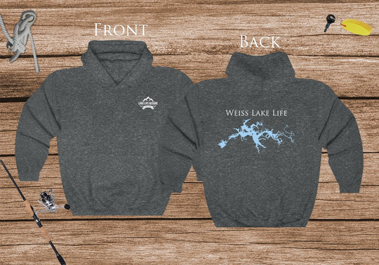 Weiss Lake Life Hoodie - BACK PRINTED - Sweatshirt - Alabama Lake