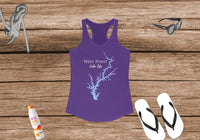 West Point Lake Life Women's Ideal Racerback Tank - Georgia & Alabama Lake