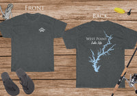 West Point Lake Life - Cotton Short Sleeved - FRONT & BACK PRINTED - Short Sleeved Cotton Tee - Georgia Lake