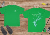 West Point Lake Life - Cotton Short Sleeved - FRONT & BACK PRINTED - Short Sleeved Cotton Tee - Georgia Lake