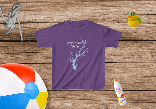 West Point Lake - Kids Heavy Cotton Tee