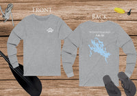 Winnipesaukee Lake Life Unisex Cotton Jersey Long Sleeve Tee - Back Printed - New Hampshire Lake