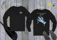 Winnipesaukee Lake Life Unisex Cotton Jersey Long Sleeve Tee - Back Printed - New Hampshire Lake