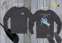Winnipesaukee Lake Life Unisex Cotton Jersey Long Sleeve Tee - Back Printed - New Hampshire Lake
