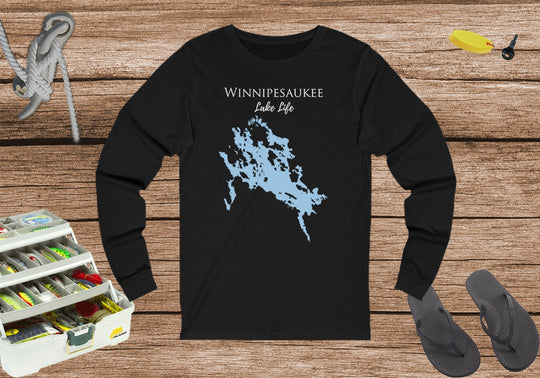 Winnipesaukee Lake Life Unisex Cotton Jersey Long Sleeve Tee - New Hampshire Lake