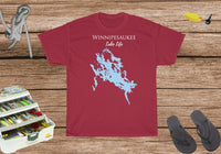 Winnipesaukee Lake Life Heavy Cotton Tee - New Hampshire Lake