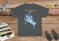 Winnipesaukee Lake Life Heavy Cotton Tee - New Hampshire Lake