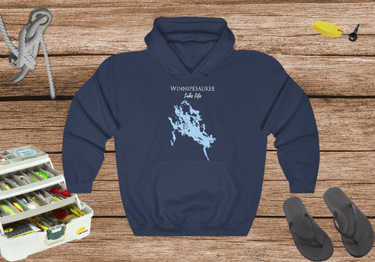 Winnipesaukee Lake Life Hoodie Sweatshirt - New Hampshire Lake