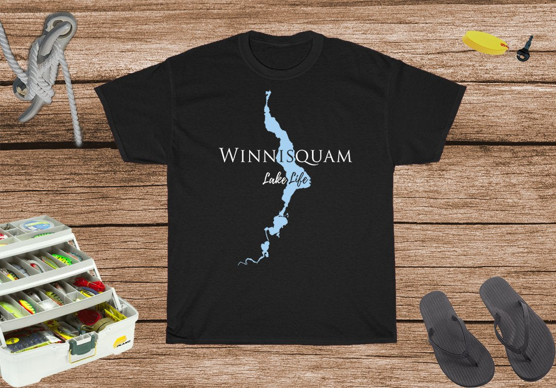Winnisquam Lake Life Heavy Cotton Tee - New Hampshire Lake