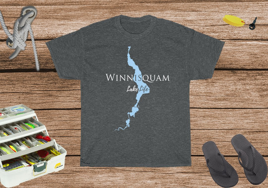 Winnisquam Lake Life Heavy Cotton Tee - New Hampshire Lake