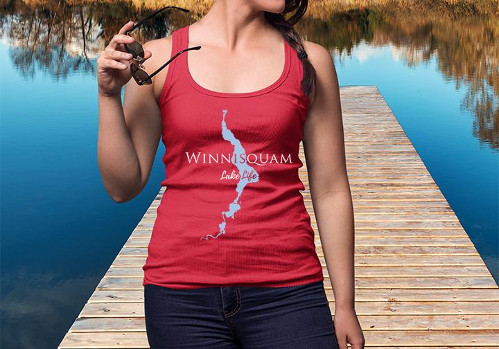 Winnisquam Lake Life Women's Ideal Racerback Tank - New Hampshire Lake