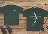 Winnisquam Lake Life - Cotton Short Sleeved - FRONT & BACK PRINTED - Short Sleeved Cotton Tee - New Hampshire Lake