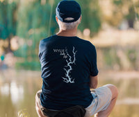 Wylie Lake Life - Cotton Short Sleeved - FRONT & BACK PRINTED - Short Sleeved Cotton Tee -  North Carolina and South Carolina Lake