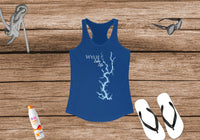 Wylie Lake Life Women's Ideal Racerback Tank -  North Carolina and South Carolina Lake