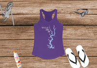 Wylie Lake Life Women's Ideal Racerback Tank -  North Carolina and South Carolina Lake
