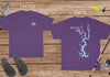 Wylie Lake Life - Cotton Short Sleeved - FRONT & BACK PRINTED - Short Sleeved Cotton Tee -  North Carolina and South Carolina Lake
