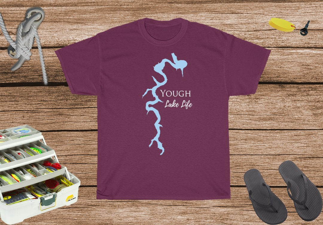 Yough Lake Life Heavy Cotton Tee - Youghiogheny - Maryland Lake