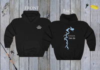 Yough Lake Life Hoodie - Front & Back Printed - High Quality Lake Life Hooded Sweatshirt - Heavy Hooded Sweatshirt - Maryland Lake