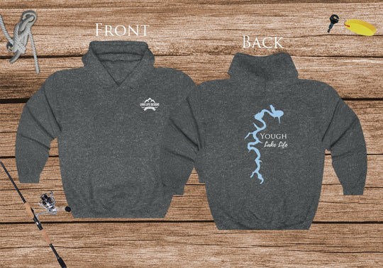 Yough Lake Life Hoodie - Front & Back Printed - High Quality Lake Life Hooded Sweatshirt - Heavy Hooded Sweatshirt - Maryland Lake