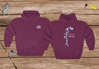 Yough Lake Life Hoodie - Front & Back Printed - High Quality Lake Life Hooded Sweatshirt - Heavy Hooded Sweatshirt - Maryland Lake