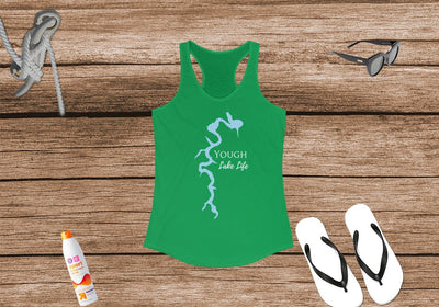 Yough Lake Life Women's Ideal Racerback Tank - Youghiogheny Lake - Maryland Lake